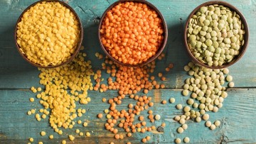 Linzen en sporen van gluten