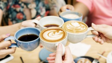 Steekproef havercappuccino